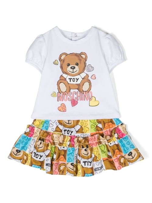 completo bambina t-shirt con gonna MOSCHINO BABY | MDG013LLB3684377